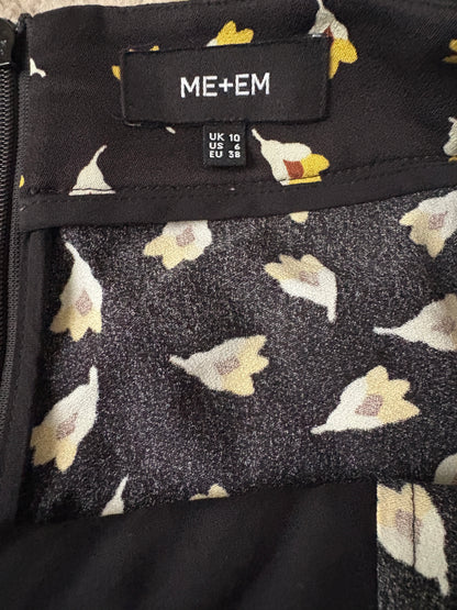 Me+Em Flower Bud Print Flared Skirt UK 10