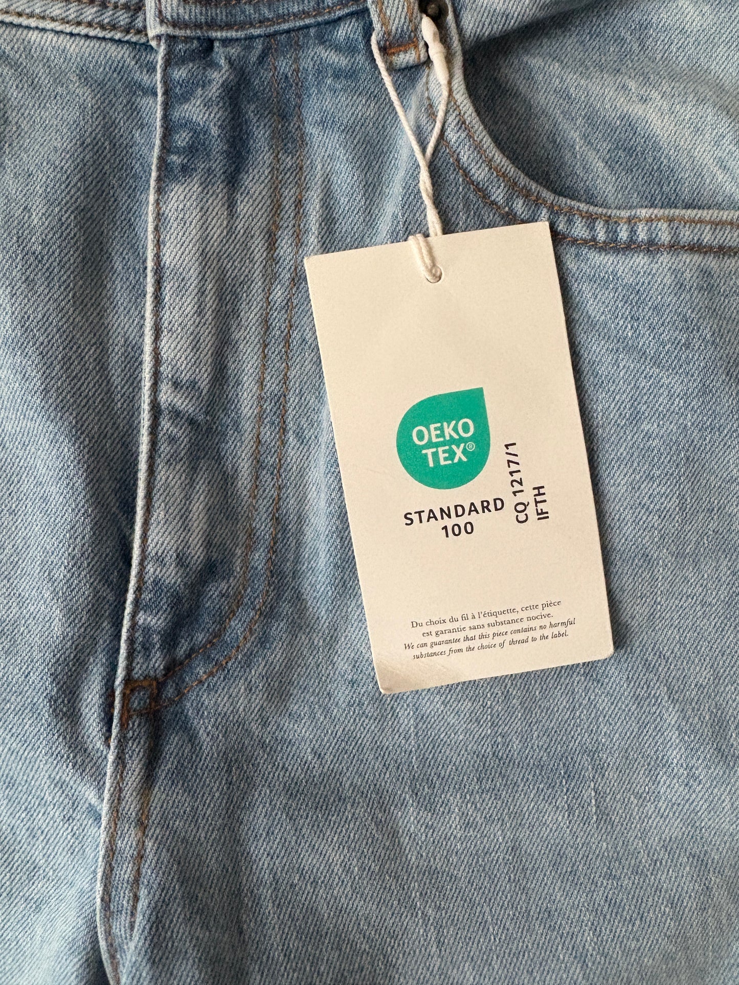 New With Tags Sézane Le Crop Straight Leg Jeans UK 8