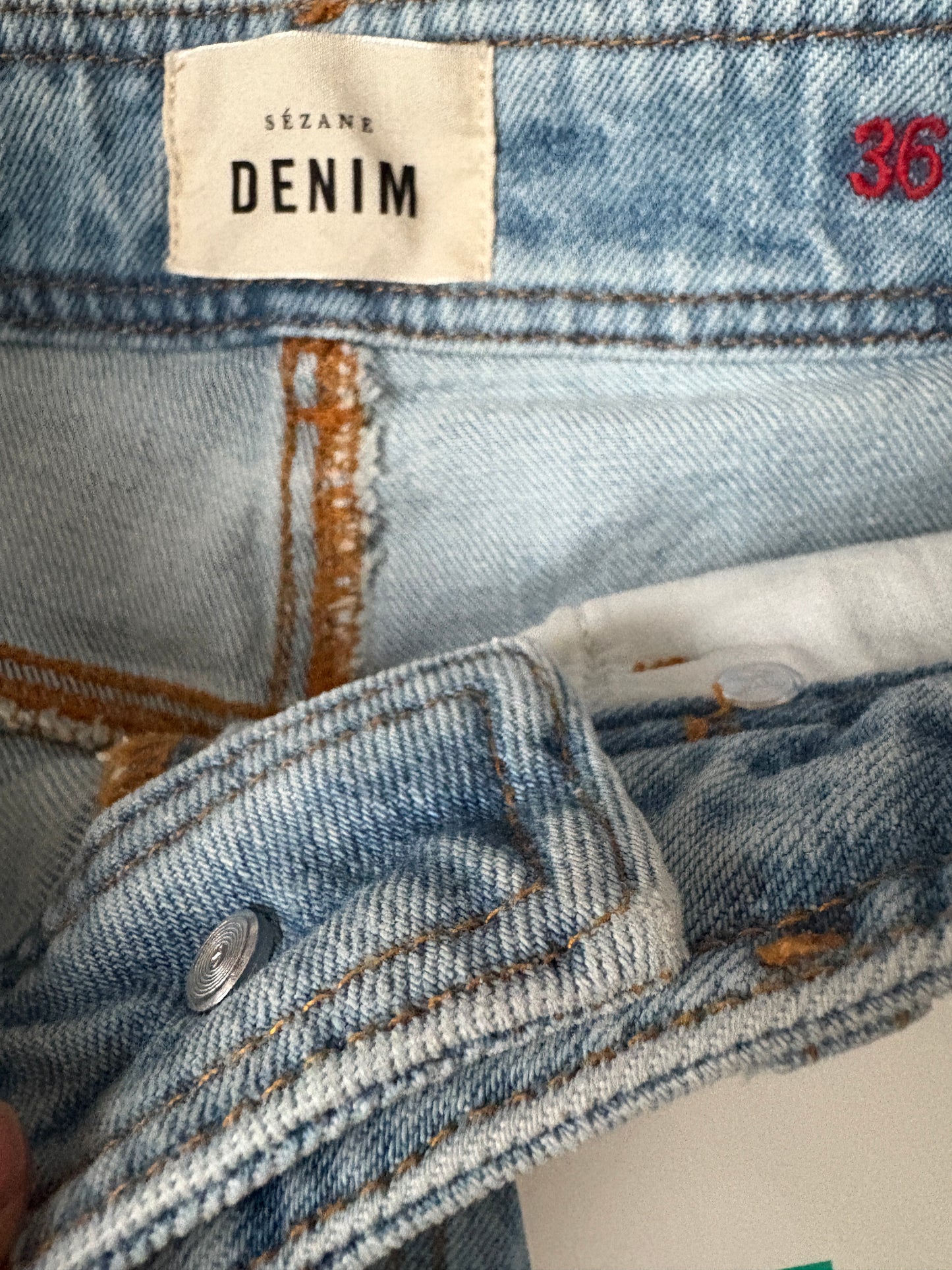 New With Tags Sézane Le Crop Straight Leg Jeans UK 8