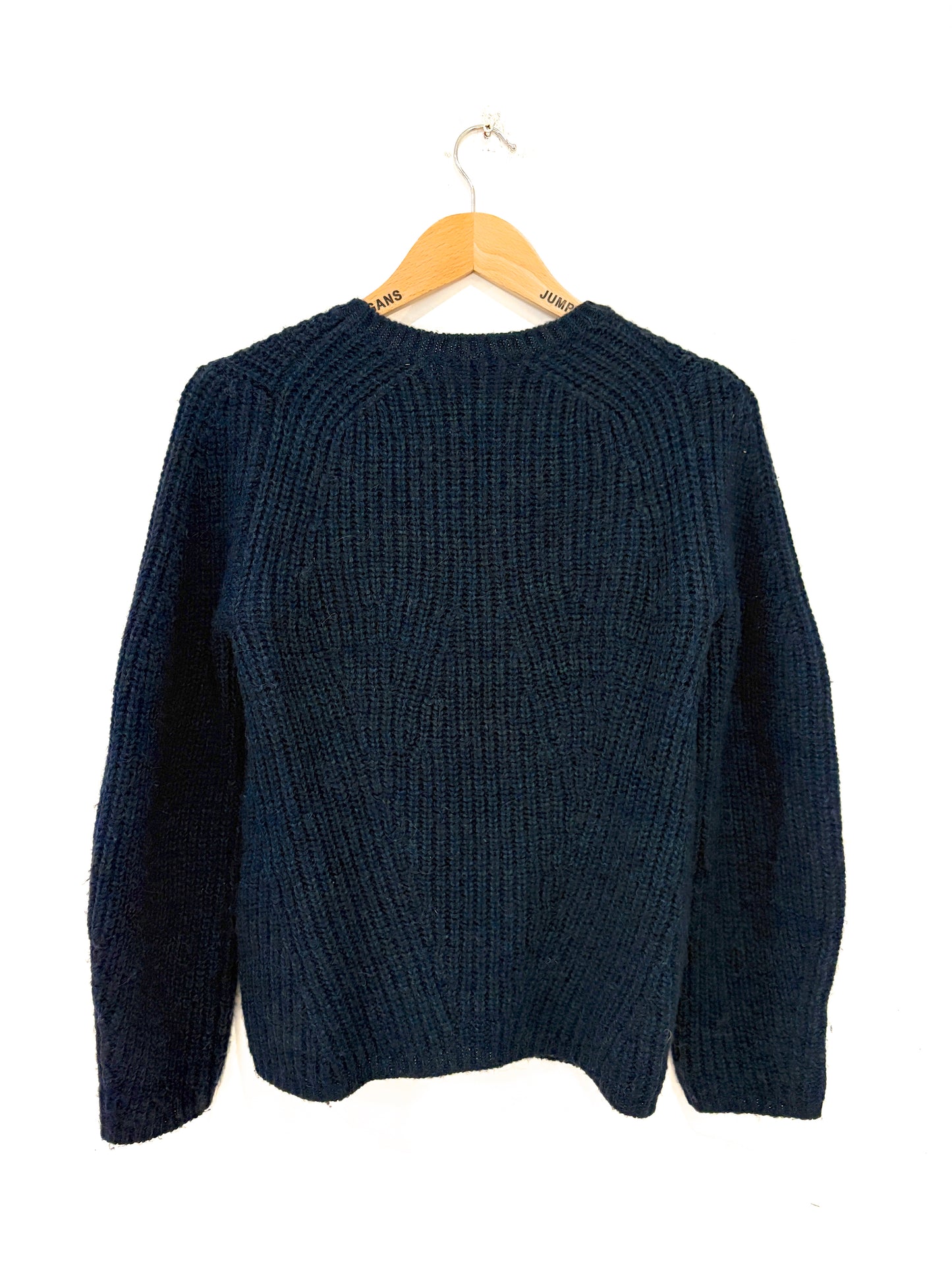 Maje Navy Wool Blend Jumper S