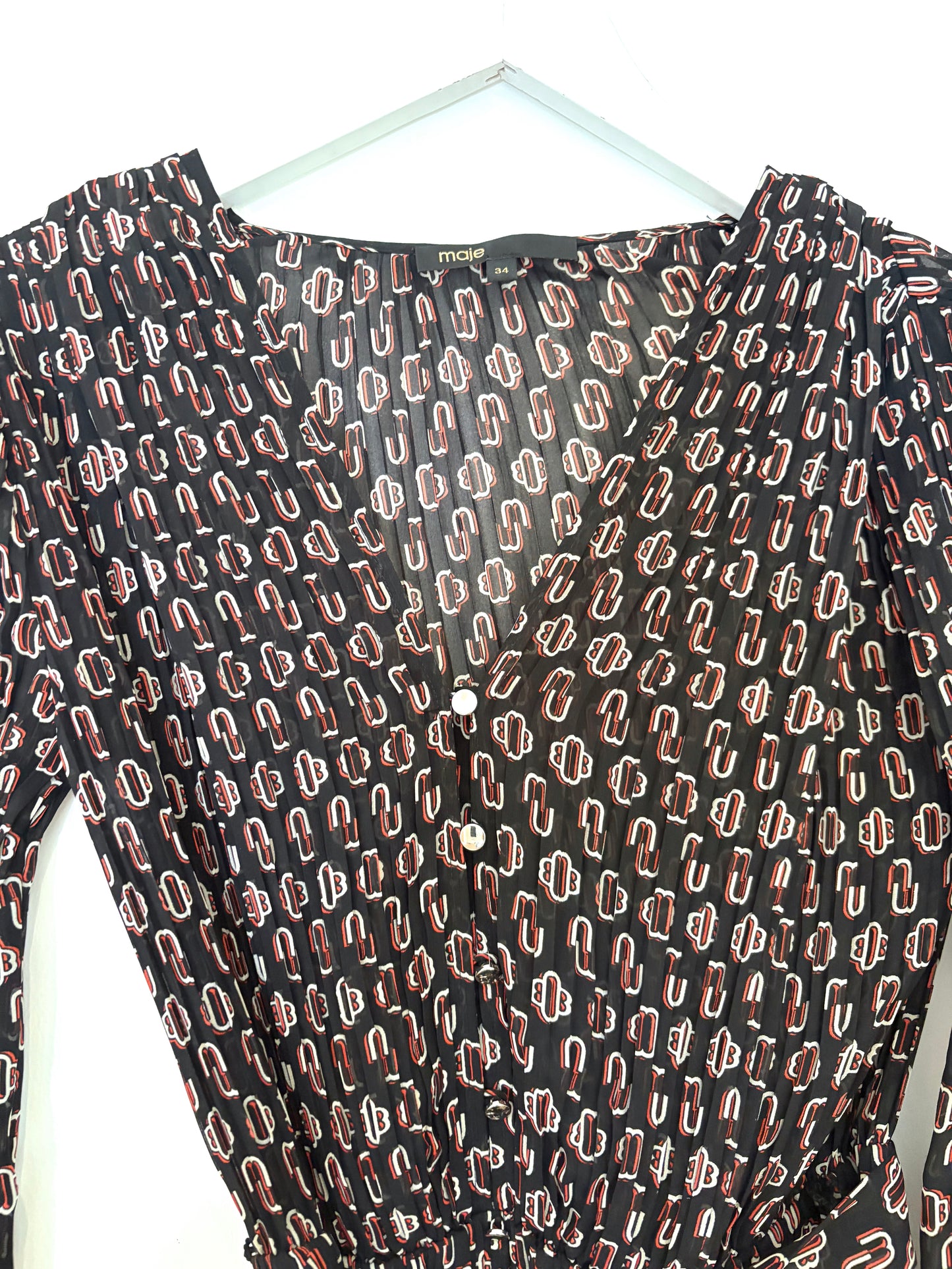 Maje Monogram Dress UK 6