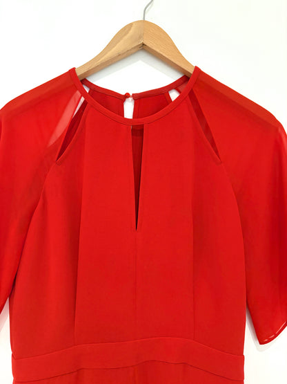 Reiss Red Jumpsuit UK 10