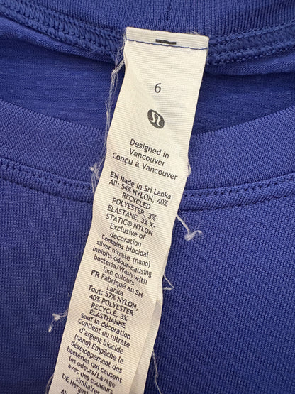 Lululemon Blue Mesh Longsleeved Top UK 10