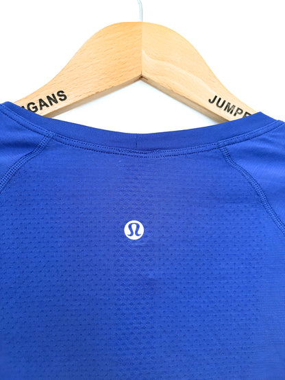 Lululemon Blue Mesh Longsleeved Top UK 10