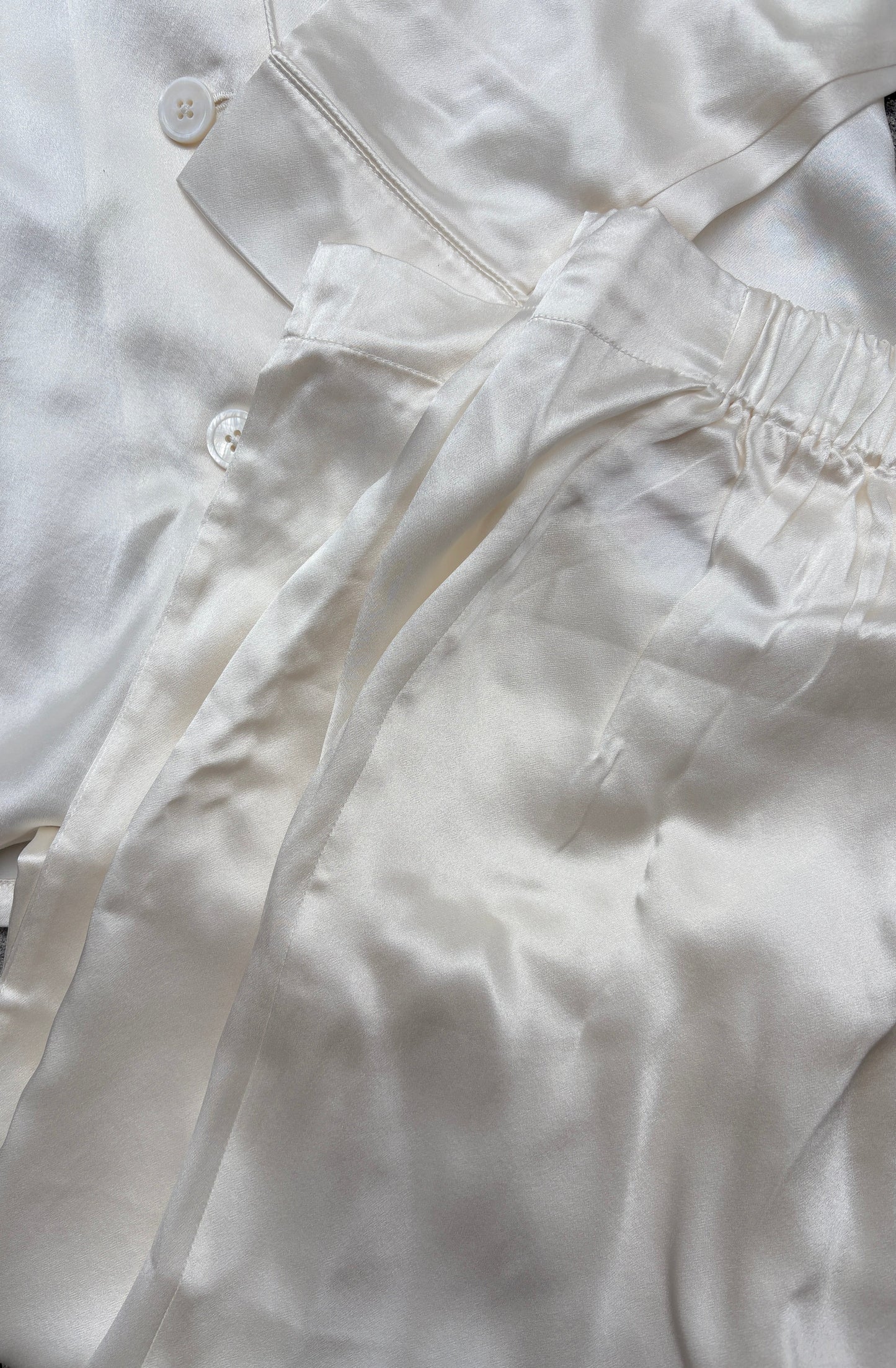 White Company White Label Silk Pyjama Set XS