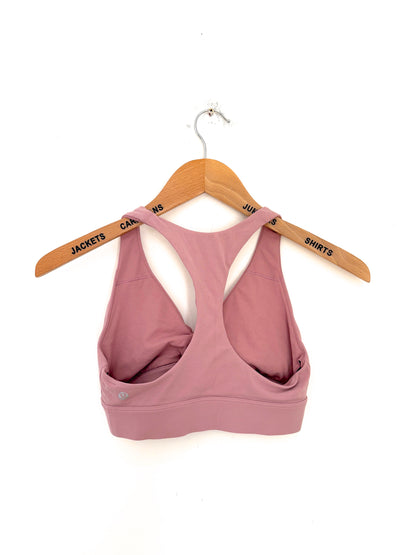 Lululemon Pink Twist Front Bra UK 10