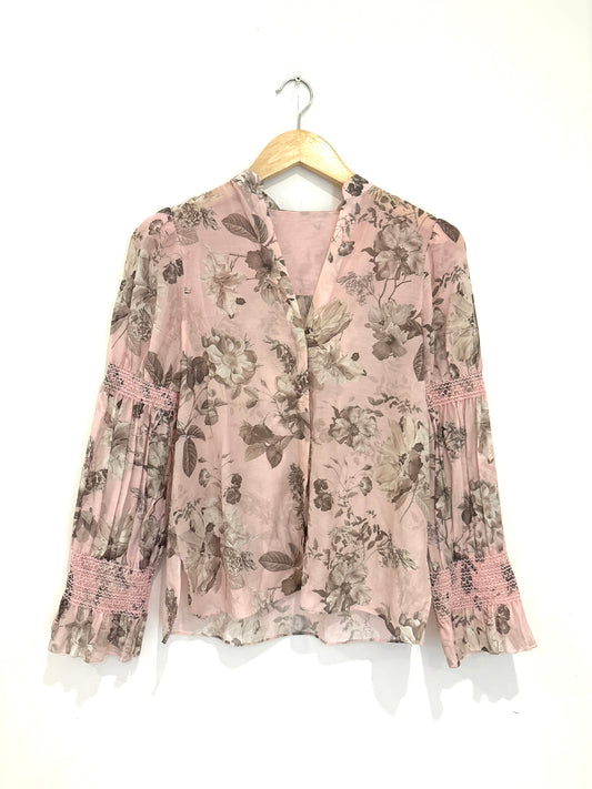 Alice+Olivia Floral Ilan Blouse