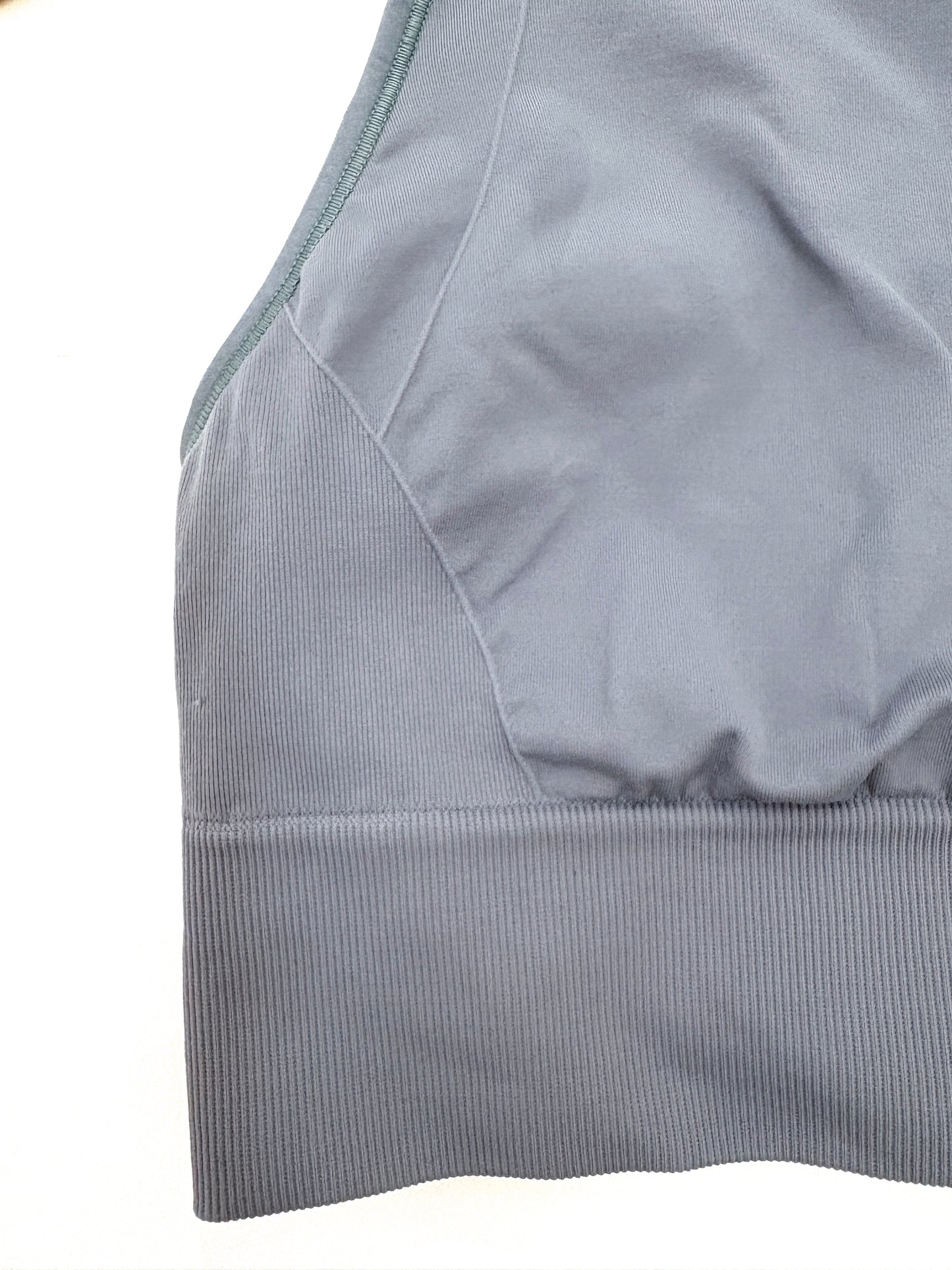 New With Tags Lululemon Ebb to Train Bra Blue UK 10