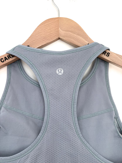 New With Tags Lululemon Ebb to Train Bra Blue UK 10