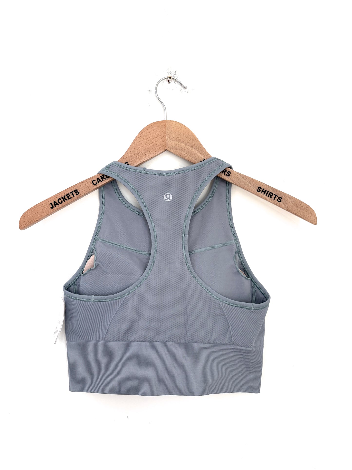 New With Tags Lululemon Ebb to Train Bra Blue UK 10