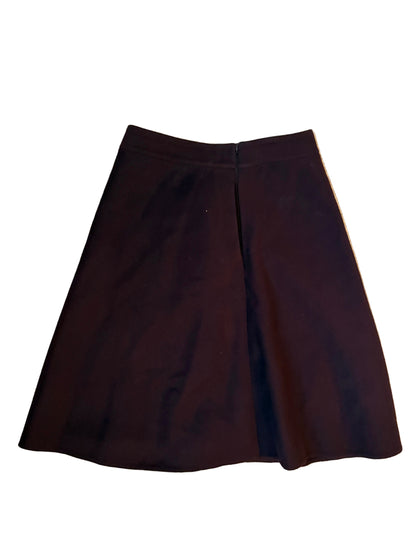 Valentino Garavani Wool Burgundy Skirt S