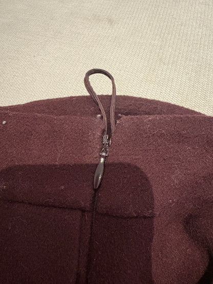 Valentino Garavani Wool Burgundy Skirt S