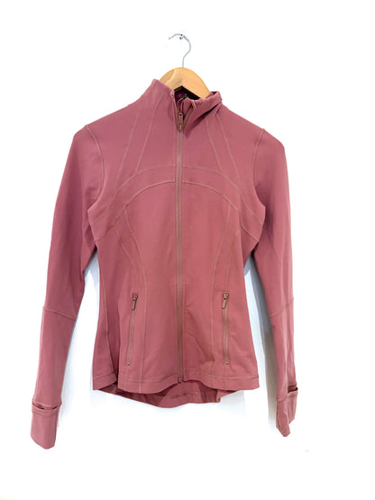 Lululemon Rose Pink Full Zip Up Jacket 