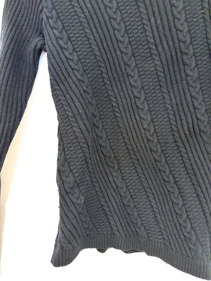 Ganni Crystal Embellished Black Knit S