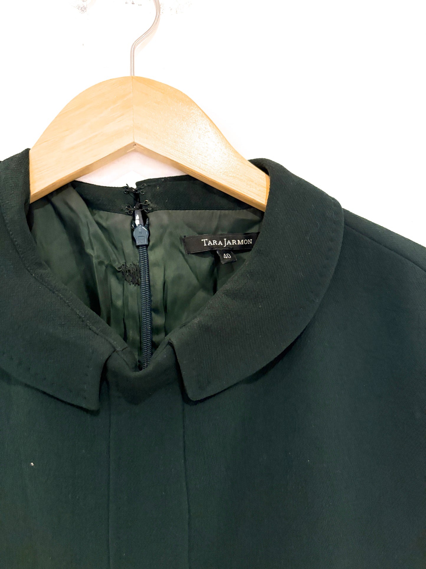 Tara Jarmon Dark Green Dress UK 12