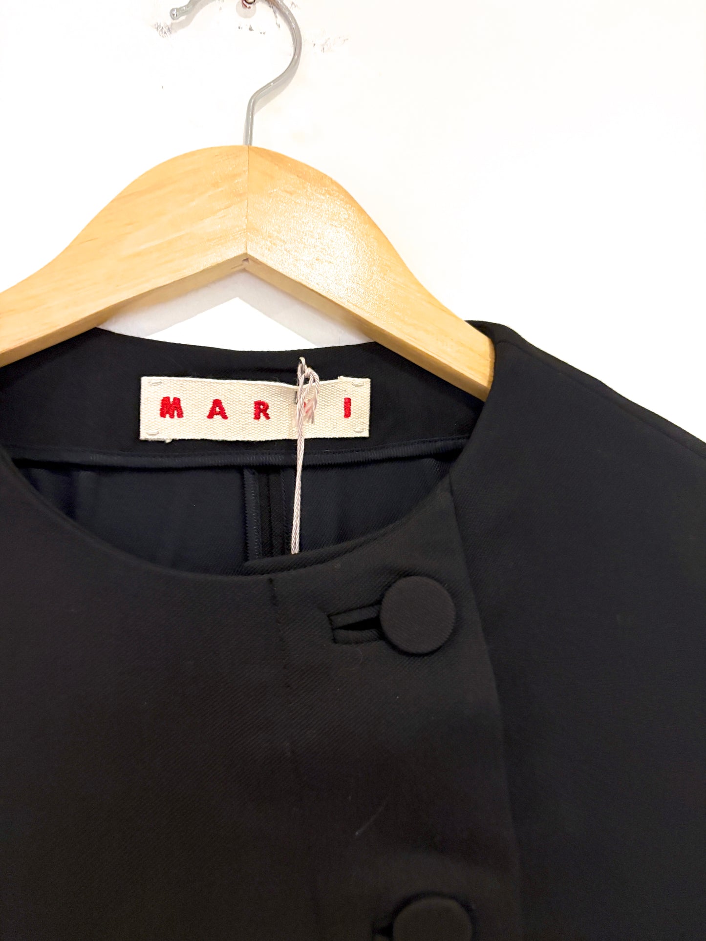 New With Tags Marni Double Face Silk Wool Cape Coat UK 10