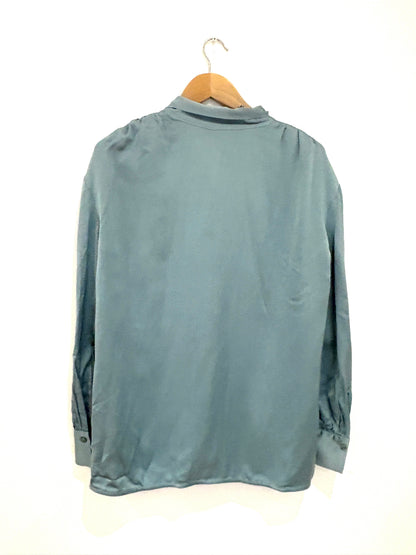New With Tags Day Birger et Mikkelsen Light Blue Silky Blouse S
