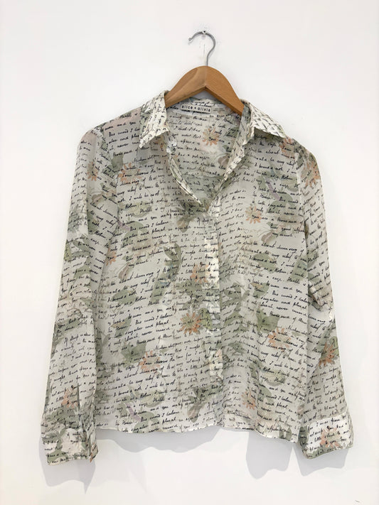 Alice+Olivia Love Letter Blouse