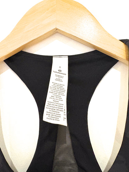 Lululemon Black Army Print Sports Bra UK 10