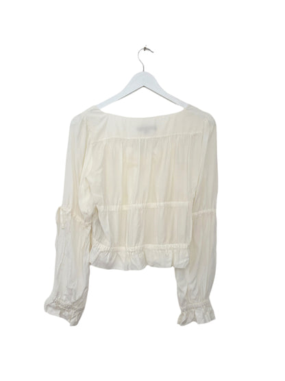 All Saints Kimi Silk Blend Top UK 8