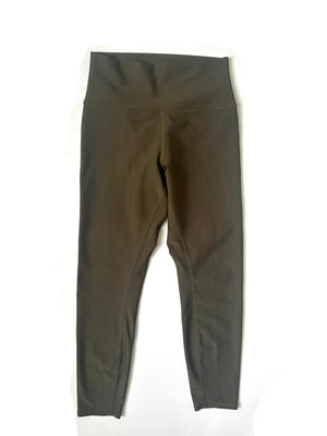 Alo Yoga High-Waist Khaki Cropped Legging L
