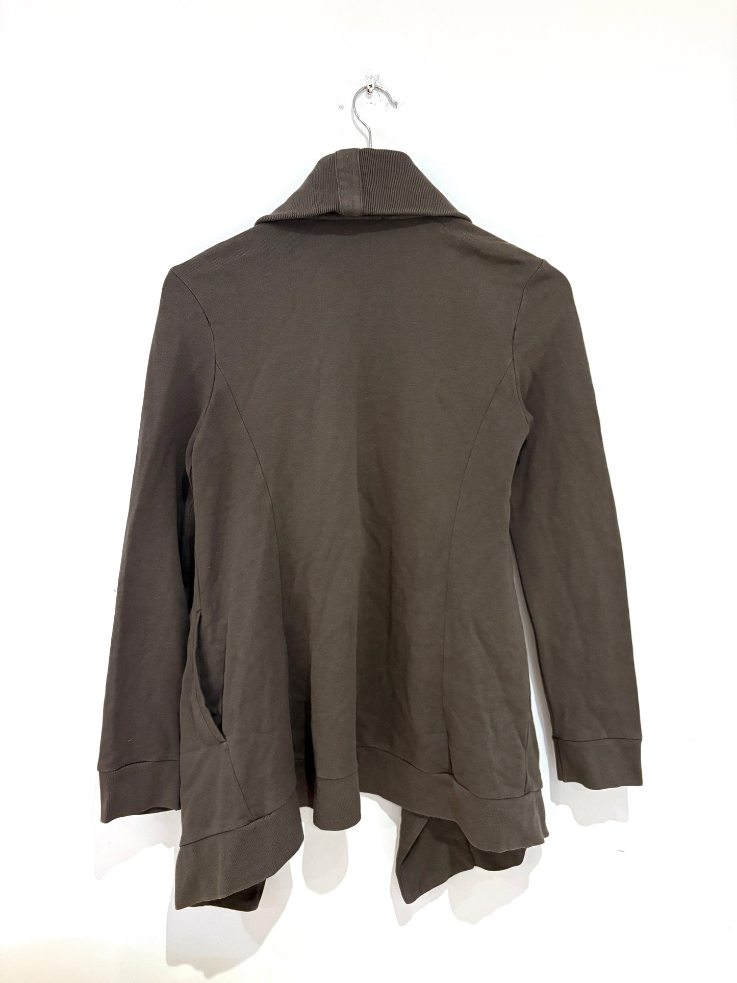 All Saints Stone Dahlia Zip Up Cardigan S