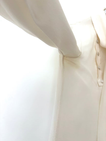 Saint Laurent Silk Lavallière-Neck Blouse S