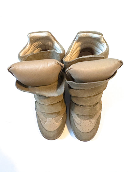 Isabel Marant Bekett Taupe Trainers UK 5