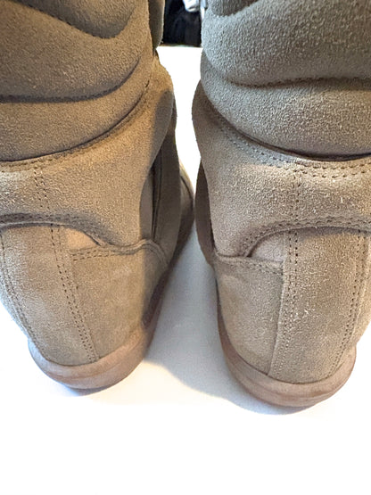 Isabel Marant Bekett Taupe Trainers UK 5