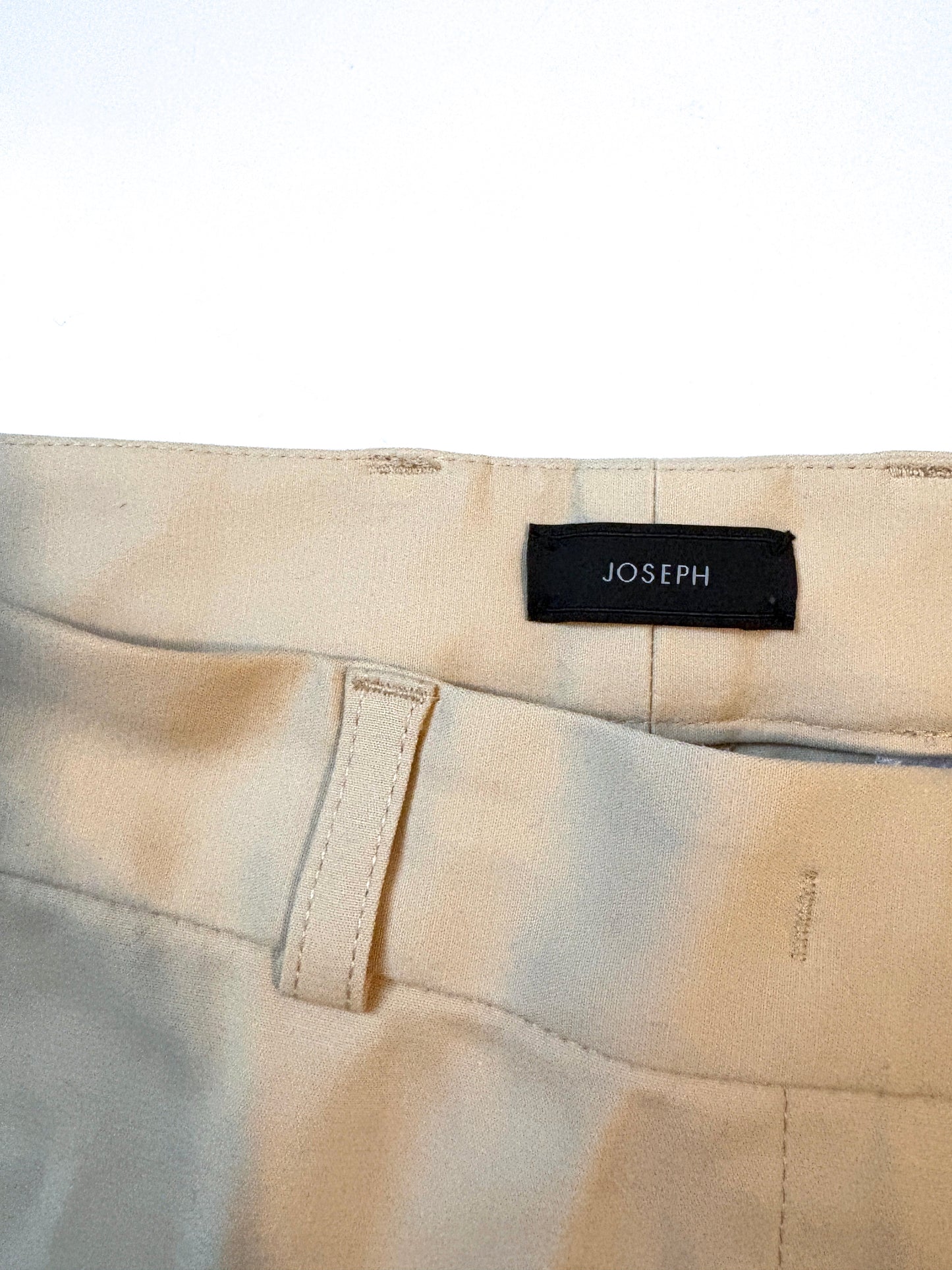 Joseph Eliston Gabardine Stretch Trousers Beige UK 6