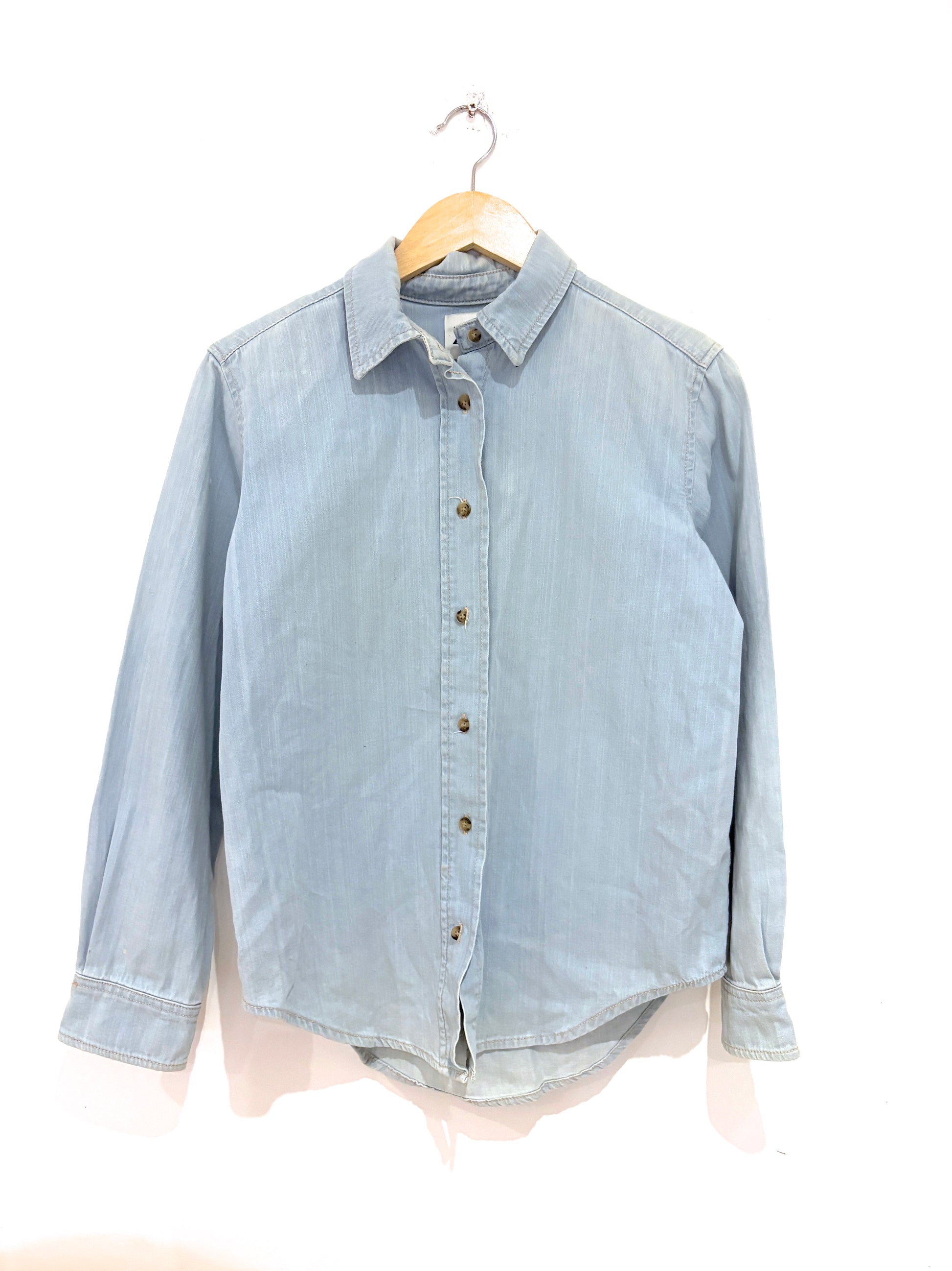 Zara Light Blue Denim Shirt 
