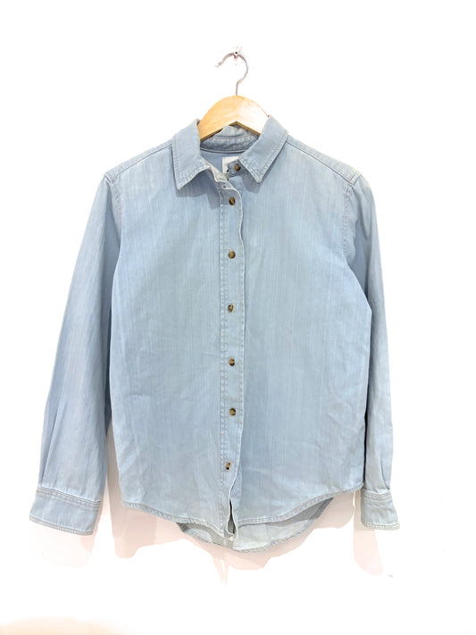 Zara Light Blue Denim Shirt 