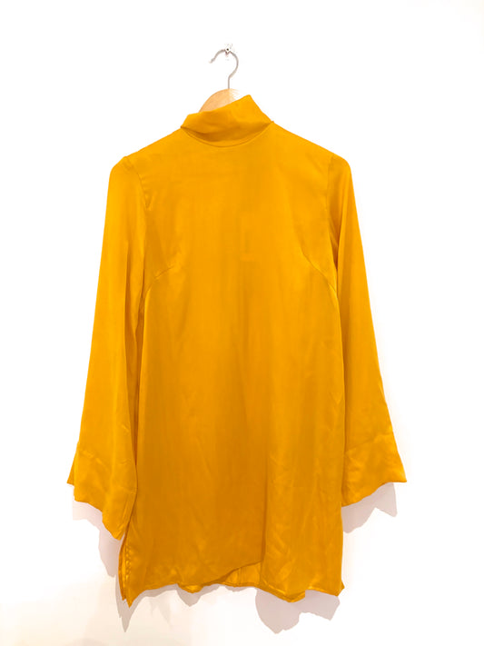 New With Tags Worme Silk Daffodil Yellow Dress M