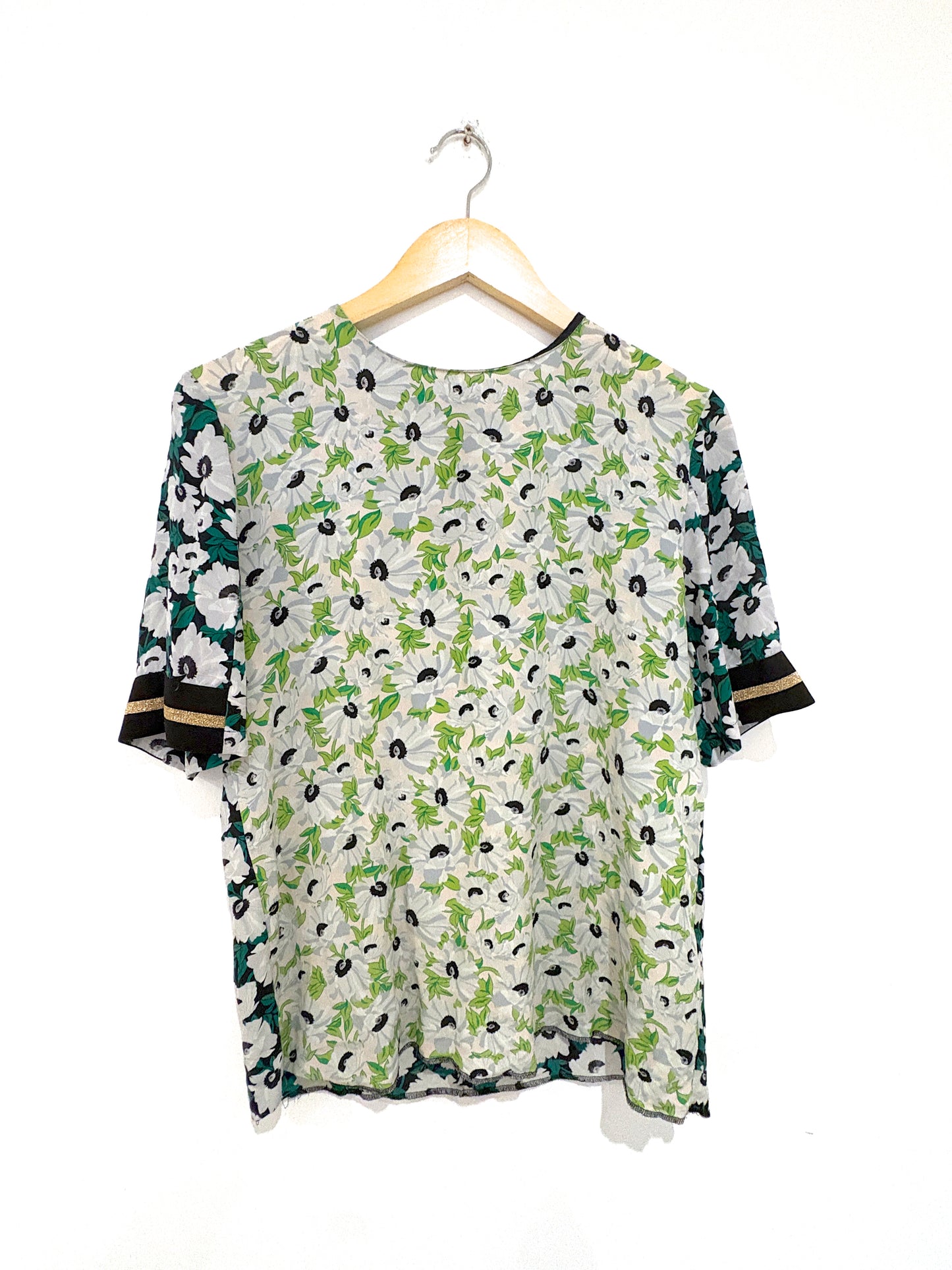 Stella McCartney Floral Silk Blouse UK 8