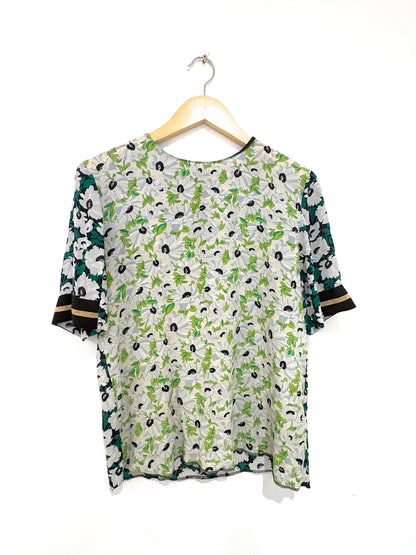 Stella McCartney Floral Silk Blouse UK 8