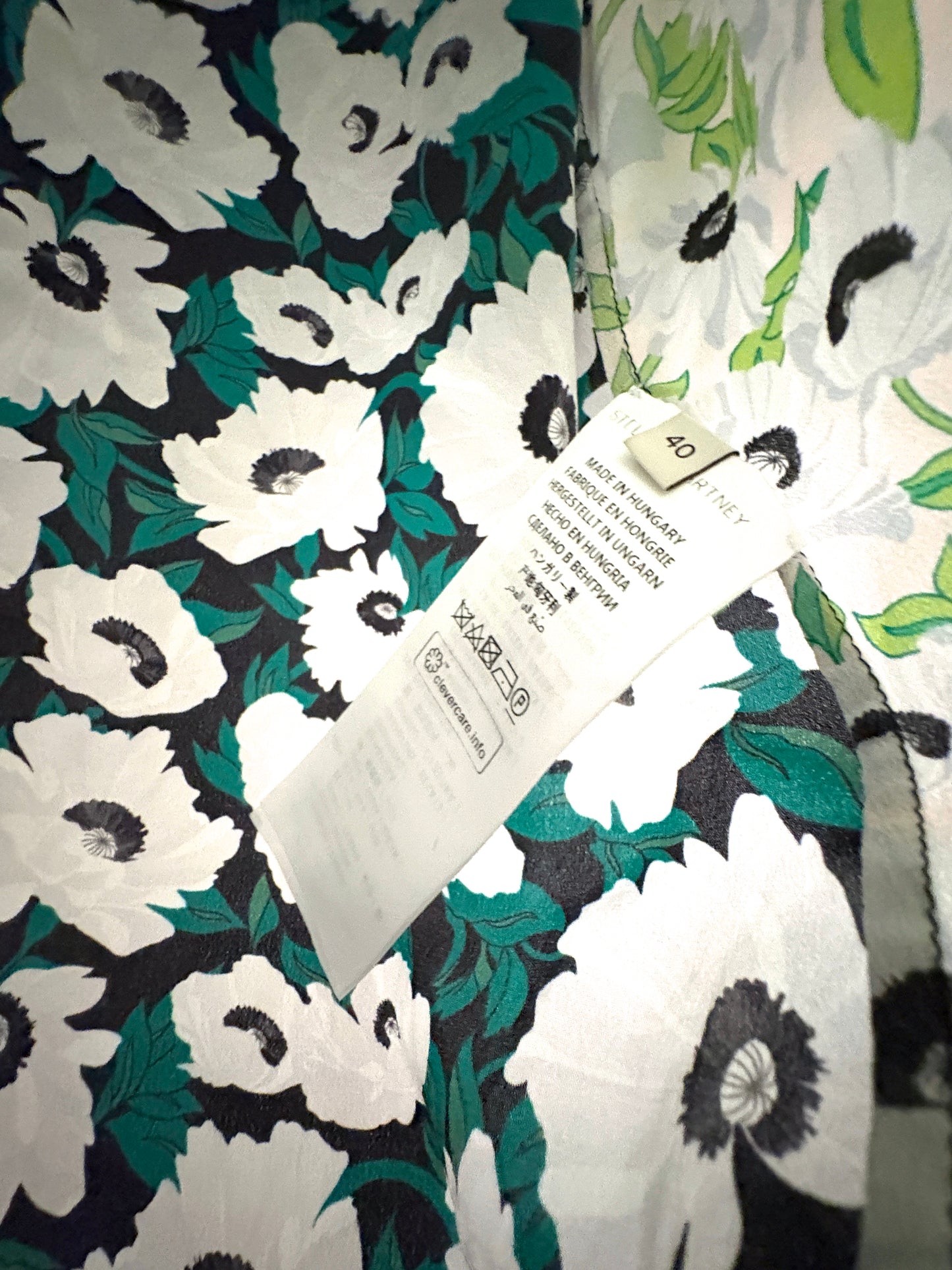 Stella McCartney Floral Silk Blouse UK 8