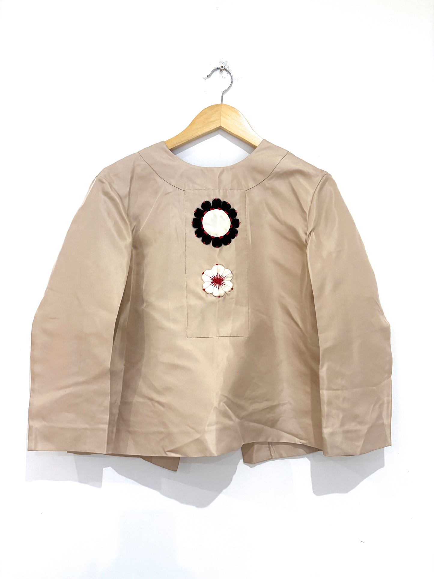 Prada Embroidered Silk Blouse UK 10
