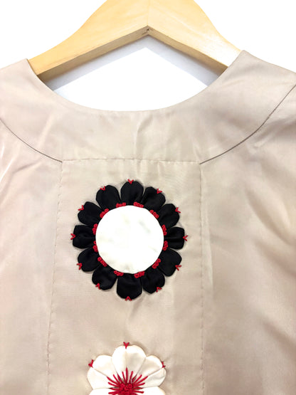 Prada Embroidered Silk Blouse UK 10