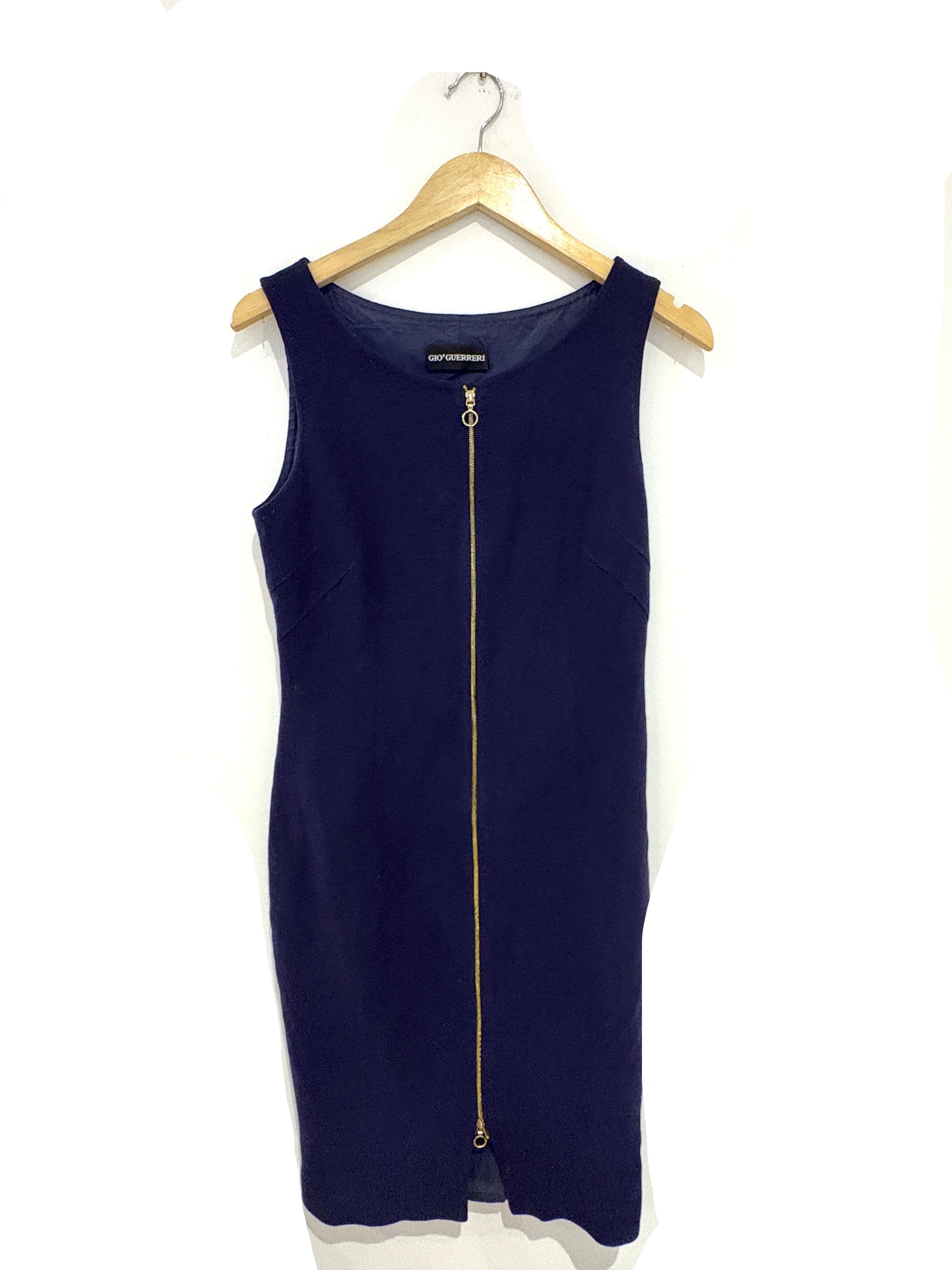 Gio Guerreri Blue Crepe Dress UK 10