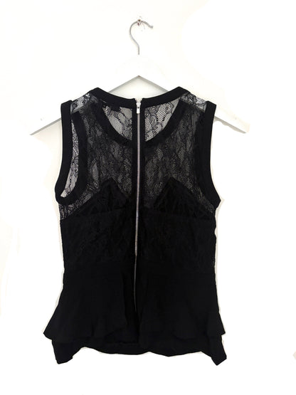 Sandro Lace Black Blouse S