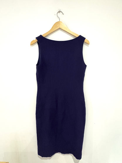 Gio' Guerreri Blue Crepe Dress UK 10