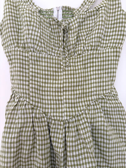 Reformation Daria Linen Dress UK 8