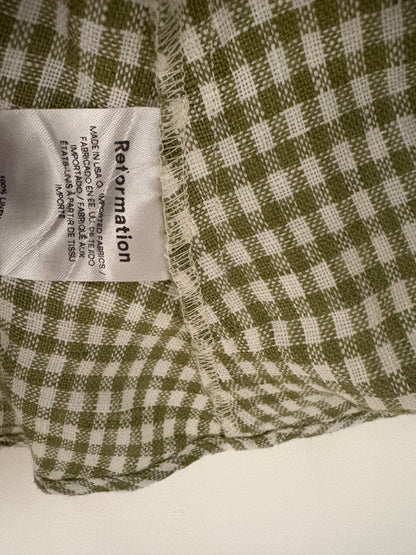 Reformation Daria Linen Dress UK 8