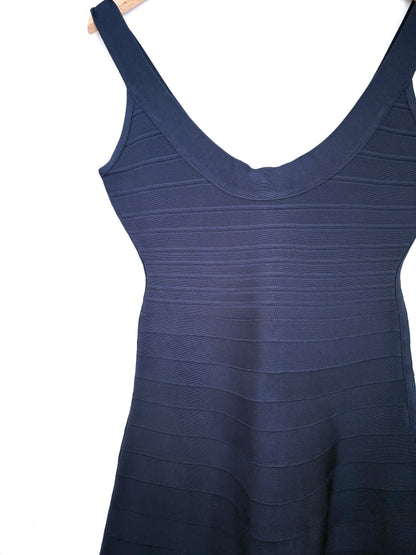 New With Tags Herve Leger Navy Bandage Dress M