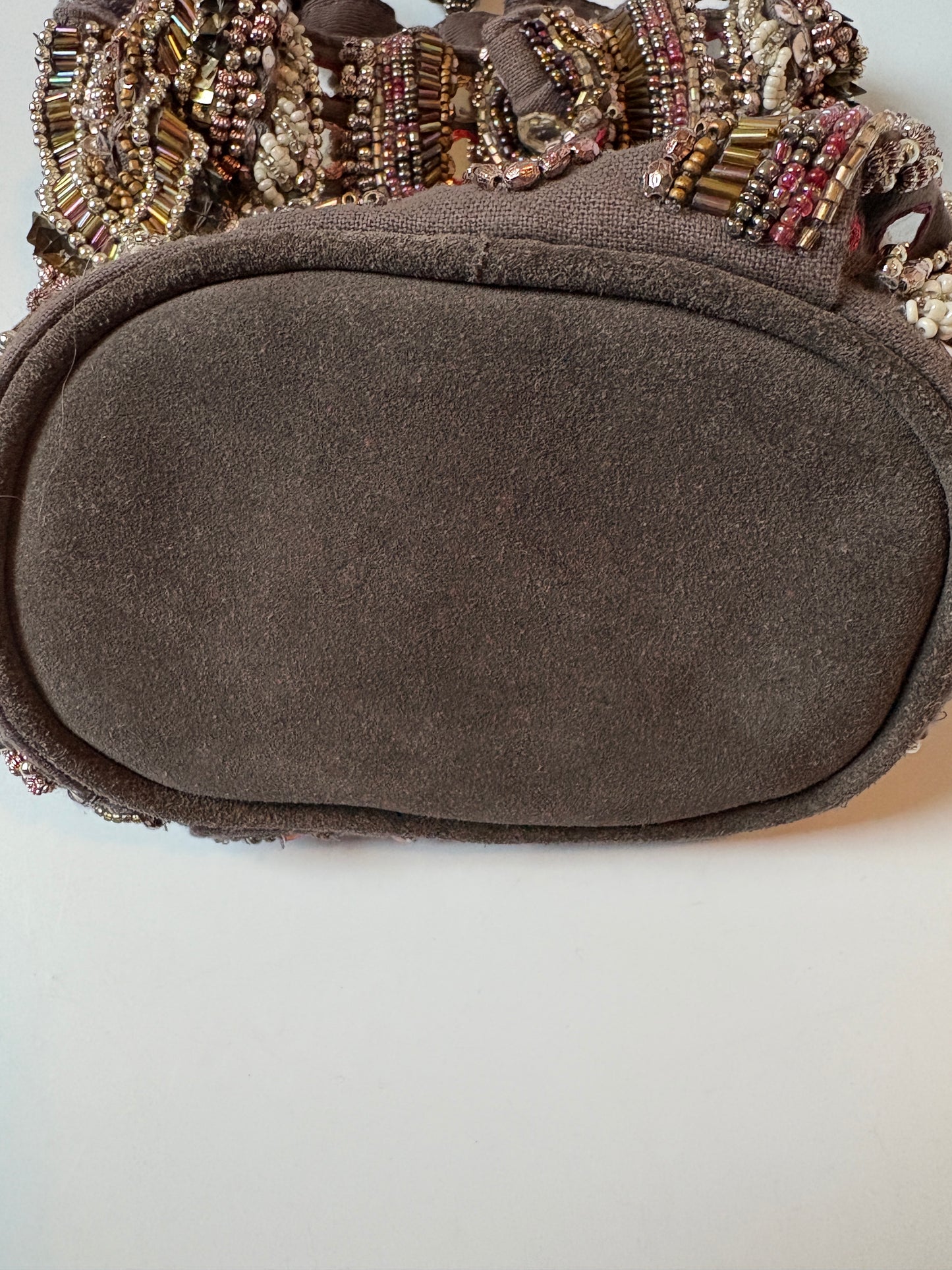 Zara Beaded Cross Body Bucket Bag