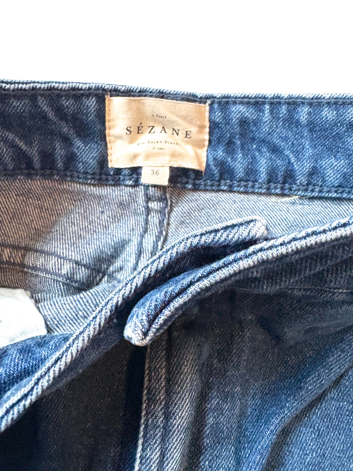 Sézane Mid Blue Jeans UK 8