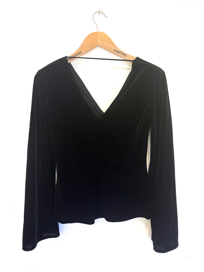 Bailey 44 Open Sleeve Velvet Top S