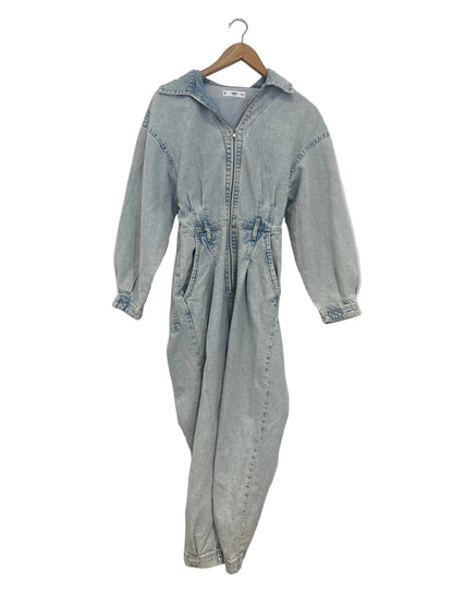 Mango light denim jumpsuit