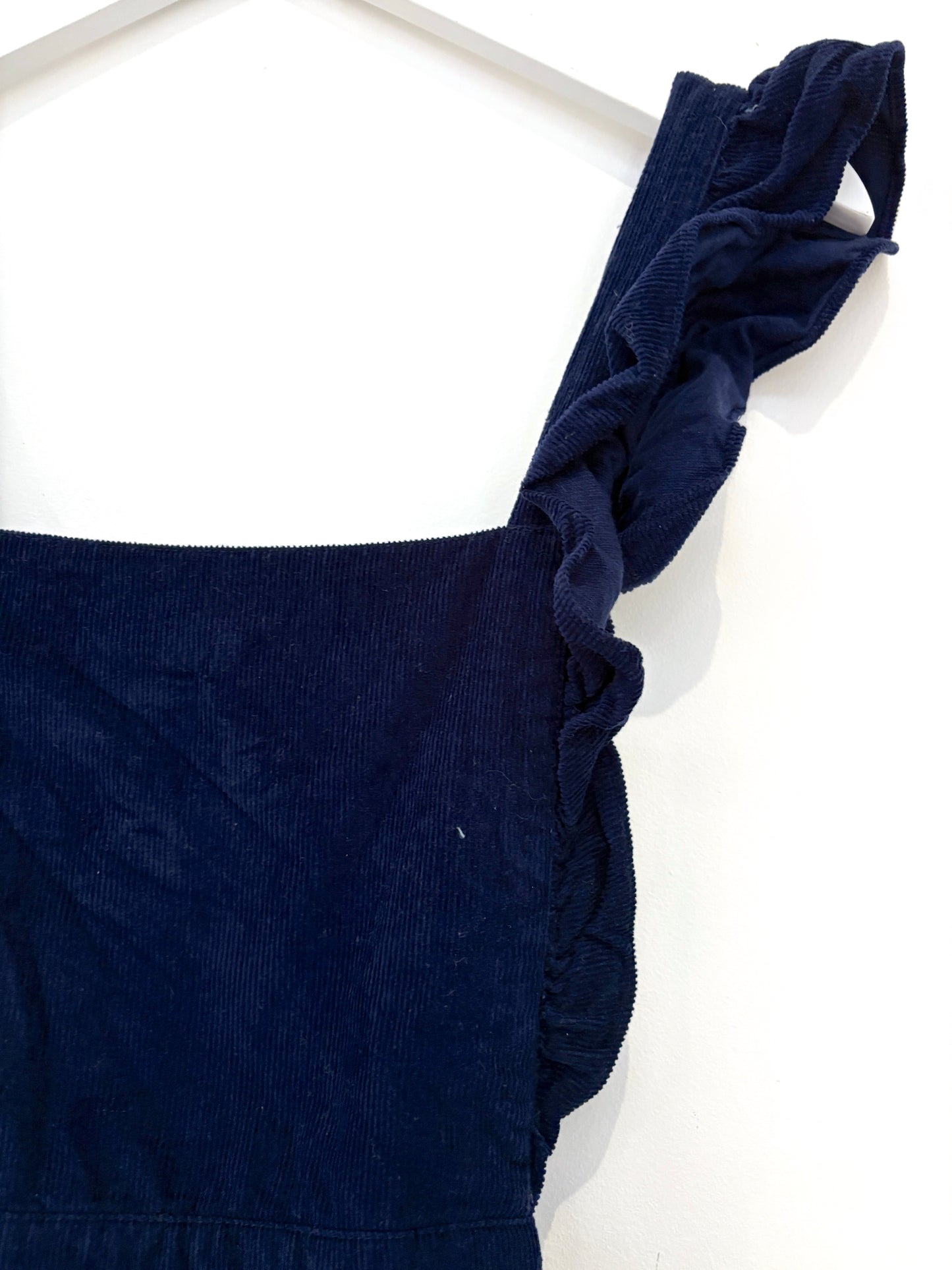 Pink City Prints Navy Dungaree Dress M