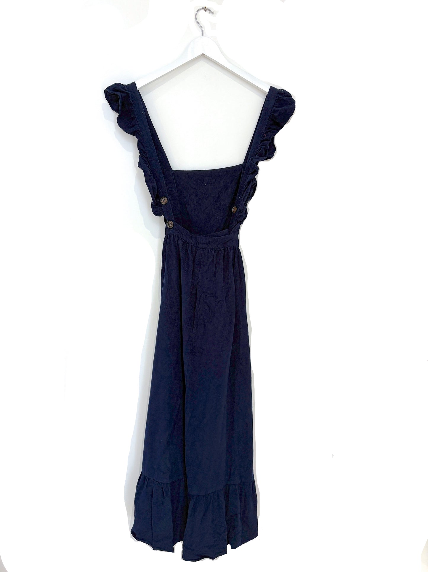 Pink City Prints Navy Dungaree Dress M